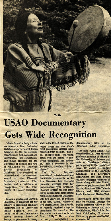 USAO Documentary Gets Wide Recognition